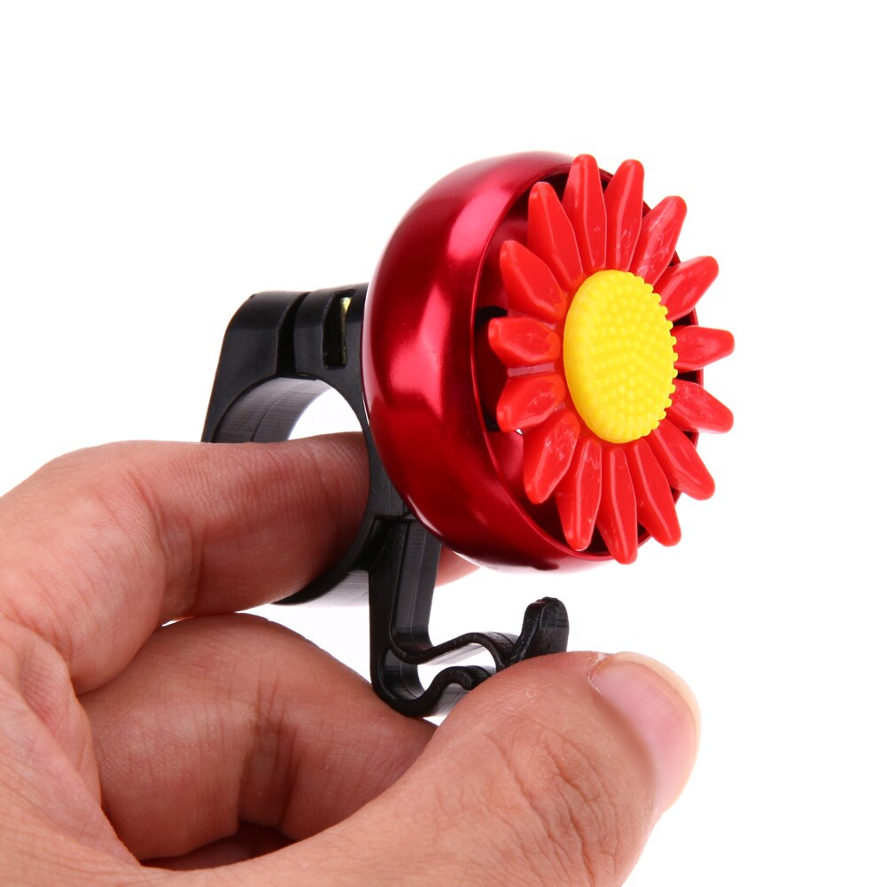 New Bike Bell Flower Ring Cycling Handlebar Ring Horn Metal Sound Bell Useful Safety Bike Accessories-ebowsos