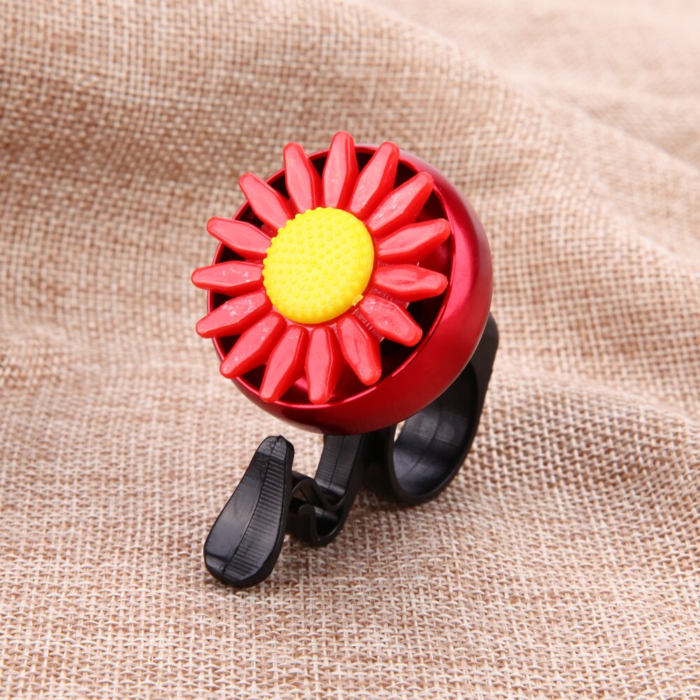 New Bike Bell Flower Ring Cycling Handlebar Ring Horn Metal Sound Bell Useful Safety Bike Accessories-ebowsos