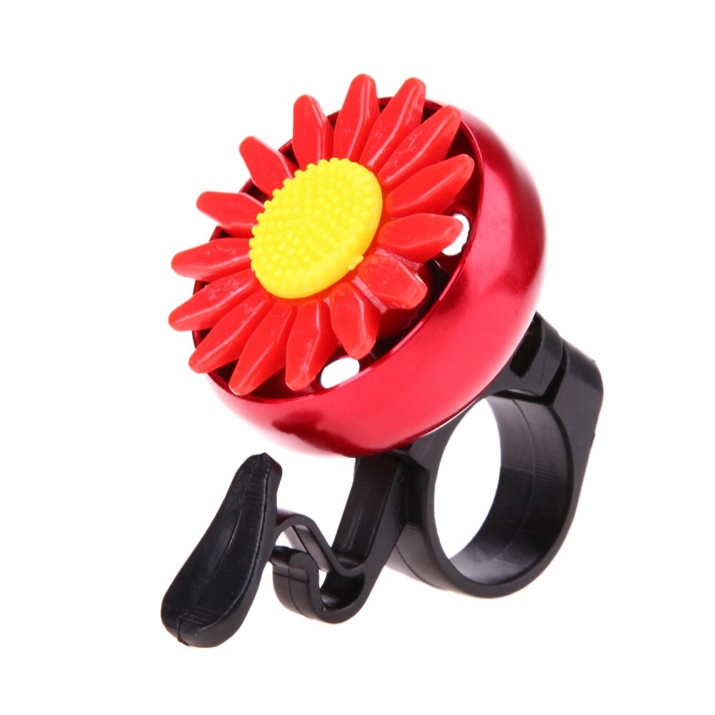 New Bike Bell Flower Ring Cycling Handlebar Ring Horn Metal Sound Bell Useful Safety Bike Accessories-ebowsos