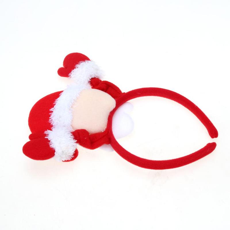 New Christmas Headbands Girls Santa Claus Pattern Hair Band Christmas Decor - ebowsos