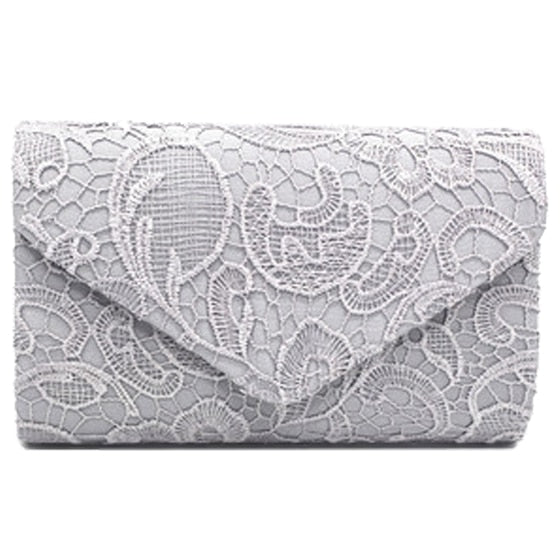 New Classy Lace Clutch Envelope Bag Bridal Designer Ladies Evening Party Prom - ebowsos