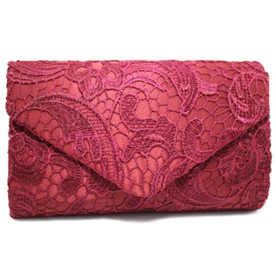 New Classy Lace Clutch Envelope Bag Bridal Designer Ladies Evening Party Prom - ebowsos