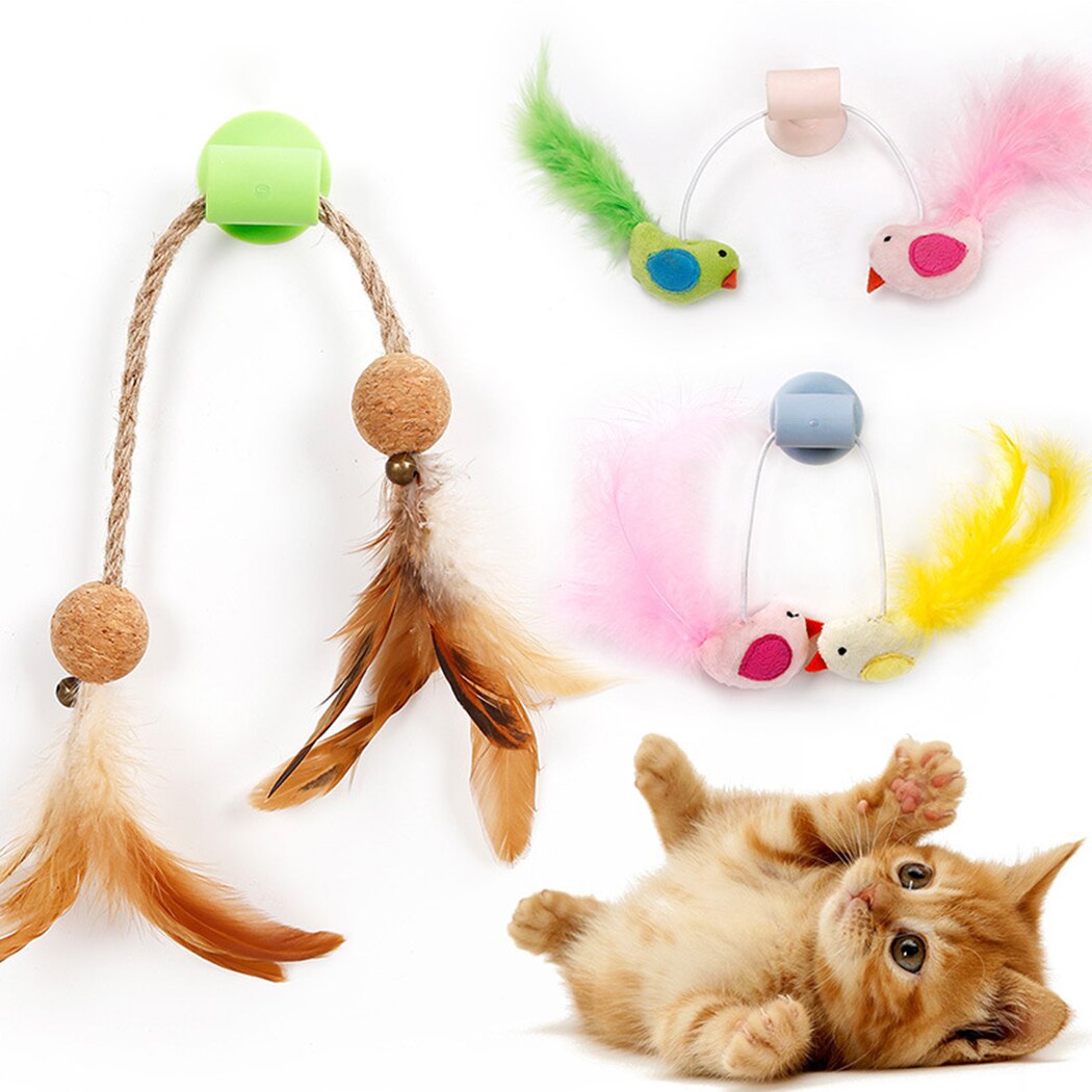 New Creative Pet Cat Stick On Wall Self Interactive Toys Cat Funny Toy For Pets Kitten Catnip Toy With Suction-ebowsos