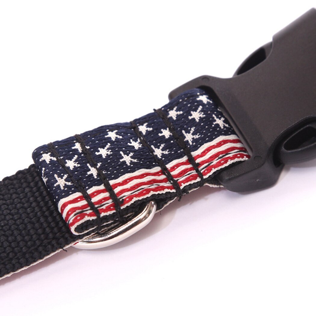 New Fashion Adjustable Medium And Large Dog American Flag Printed Pet Costume Collar Pet Decoration Supplies-ebowsos