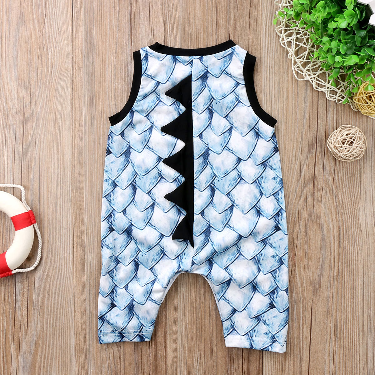 New Fashion Dinosaur Baby Kids Boy Infant Sleeveless Cotton Vest Romper Jumpsuit Playsuit Outfits Summer - ebowsos