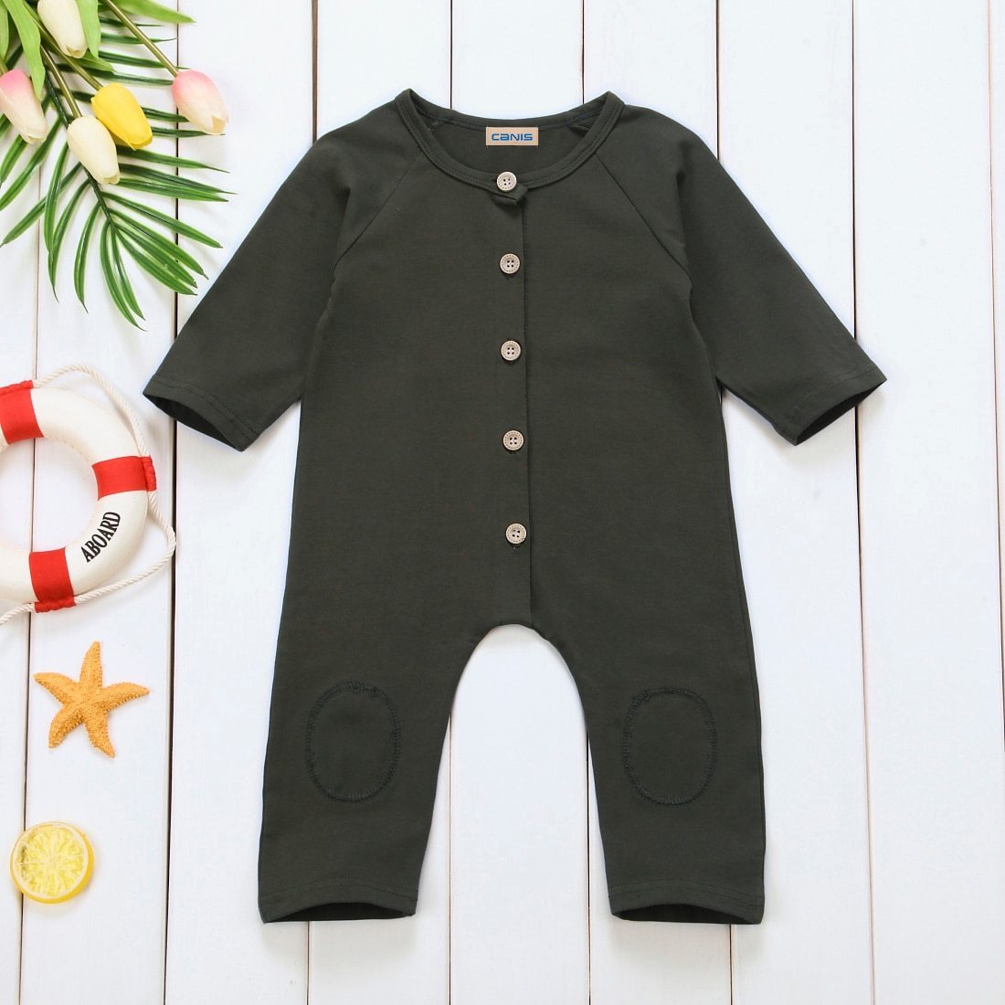 New  Fashion Newborn Baby Boys Kids Cotton  Romper Jumpsuit Playsuit Outfits Clothes - ebowsos