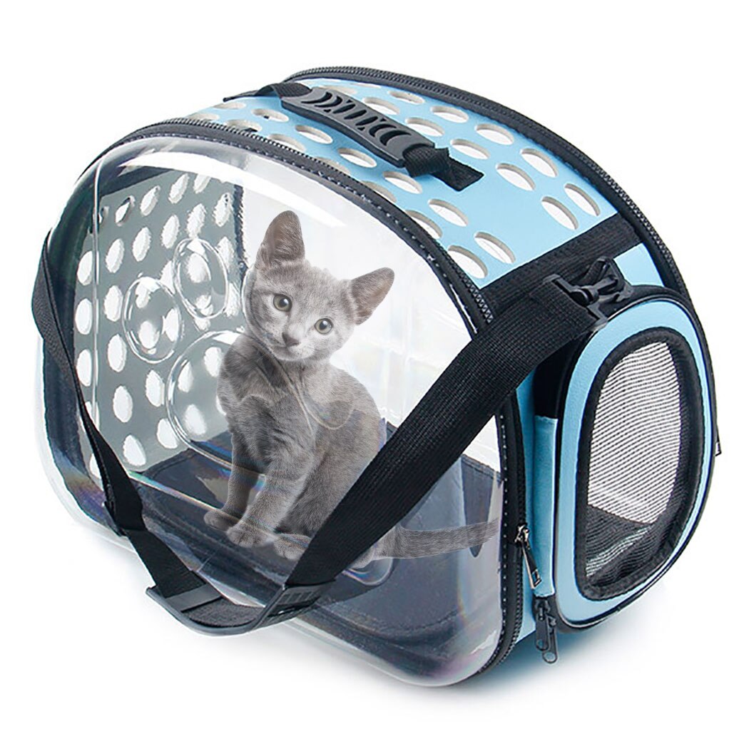 New Full Transparent Pet Bag Dog Pet Cage Breathable Warm Pet Fashion Convenient Package Pet Outing Supplies-ebowsos