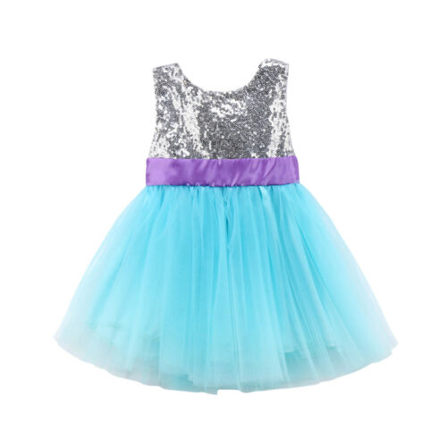 New Kids Girl Lace Flower Dress Bowknot Princess Party Dresses Tutu Formal Dress - ebowsos