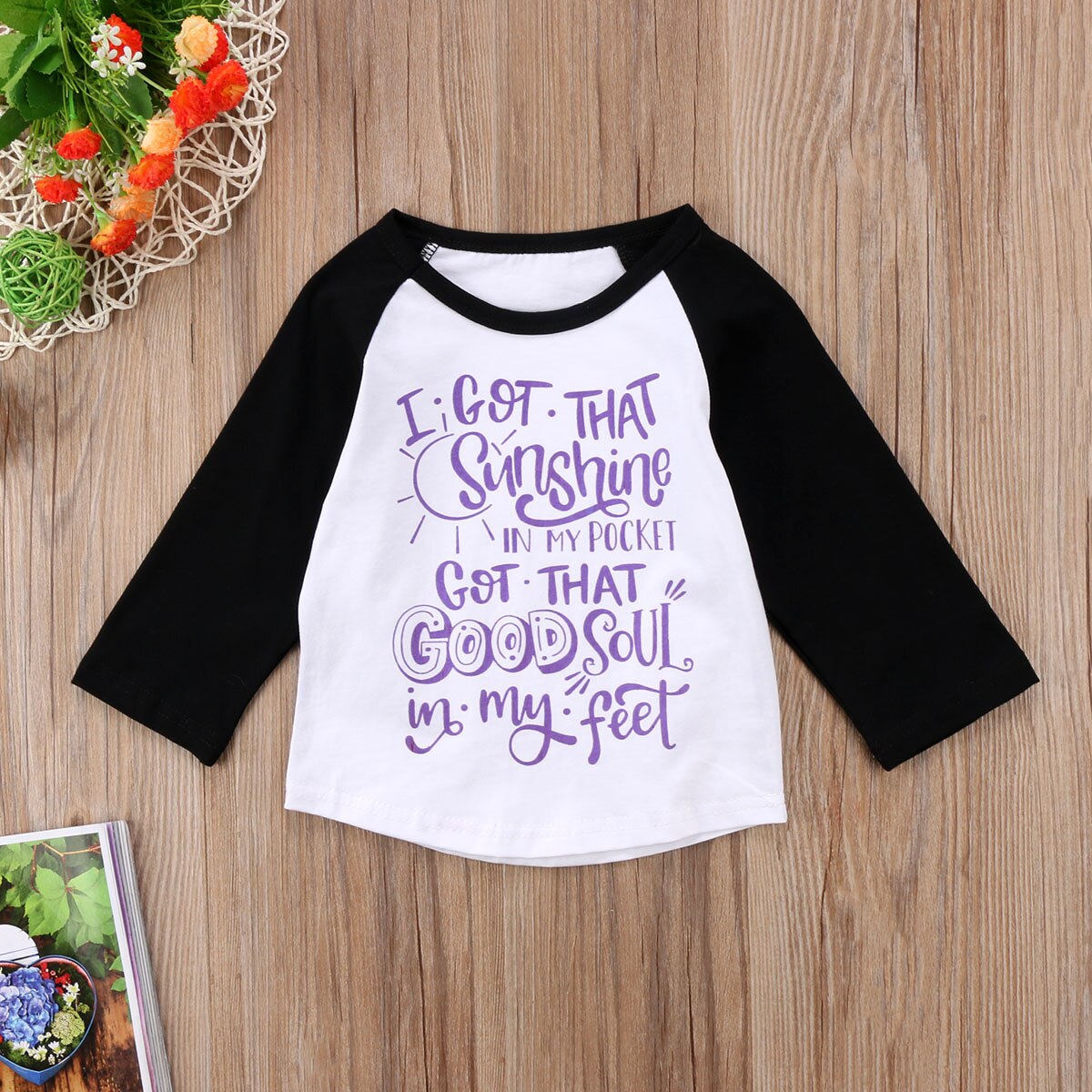 New Letter Cartoon Kids Baby Boys Girls Child Long Sleeve Pullover Blouse Casual Cotton Top T-Shirt - ebowsos