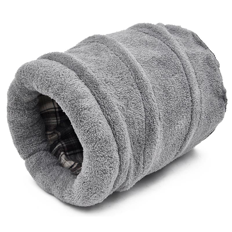 New Products Cat Bed Soft Warm Cat House Pet Mats Puppy Cushion Rabbit Bed Plaid Dog Funny Cylindrical Cat Pet Bed-ebowsos