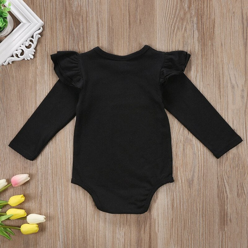 New Style Baby Girls Clothes Bodysuit Newborn Infant Baby Girls Soft Long Sleeve Bodysuit Jumpsuit Outfit Clothes - ebowsos