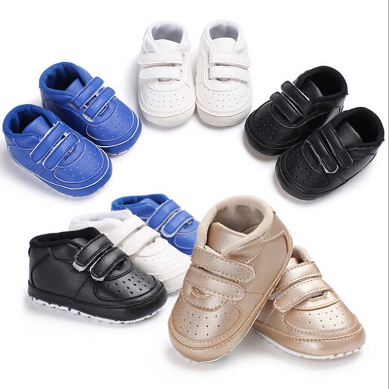 New Style Newborn Baby Shoes Girl Boy Soft Sole Crib Prewalker Toddler Children Anti-Slip Sneaker - ebowsos