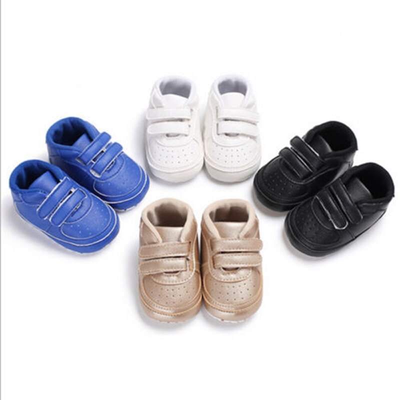 New Style Newborn Baby Shoes Girl Boy Soft Sole Crib Prewalker Toddler Children Anti-Slip Sneaker - ebowsos