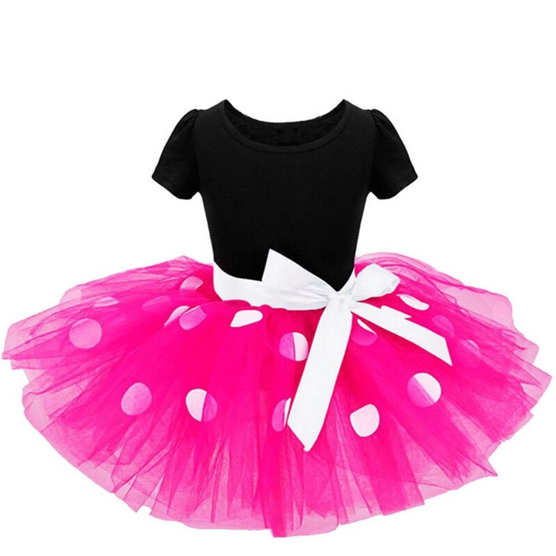 New Style Toddler Baby Girls Party Dress Kids Girls Dot Princess Cartoon Cosplay Tulle Tutu Party Dresses - ebowsos