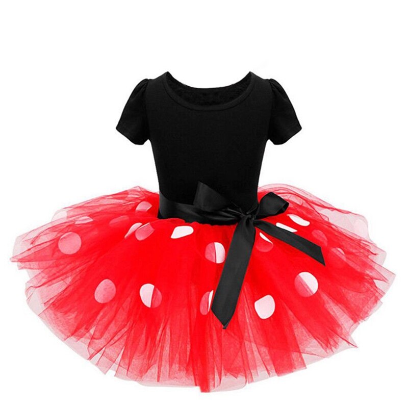 New Style Toddler Baby Girls Party Dress Kids Girls Dot Princess Cartoon Cosplay Tulle Tutu Party Dresses - ebowsos