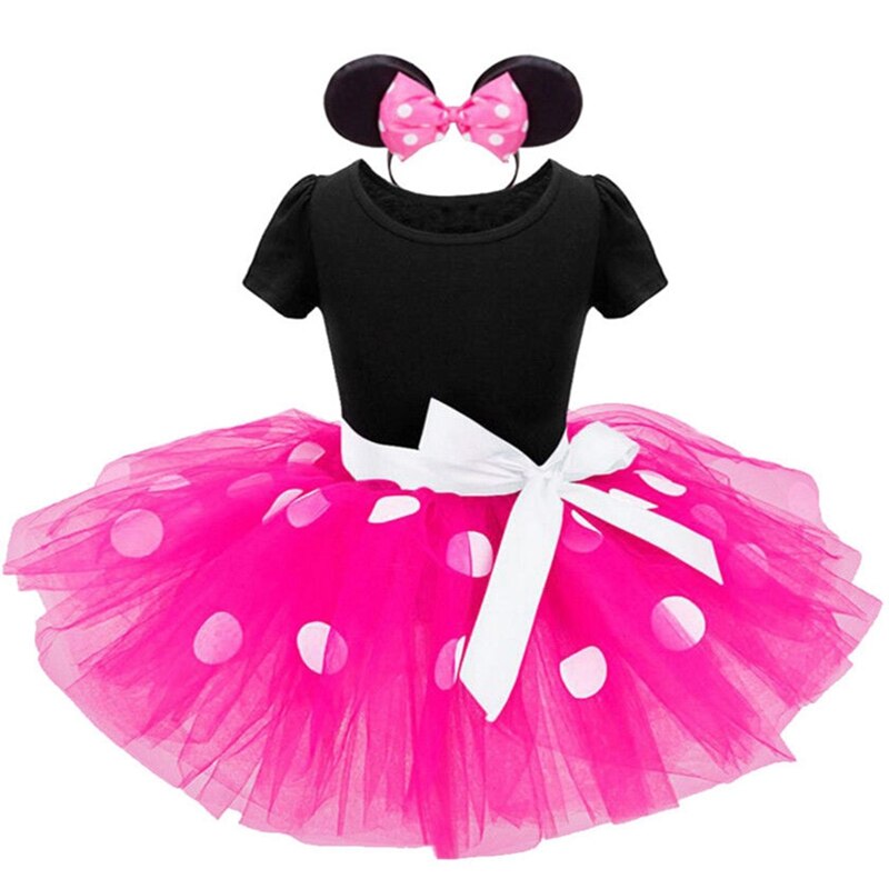 New Style Toddler Baby Girls Party Dress Kids Girls Dot Princess Cartoon Cosplay Tulle Tutu Party Dresses - ebowsos