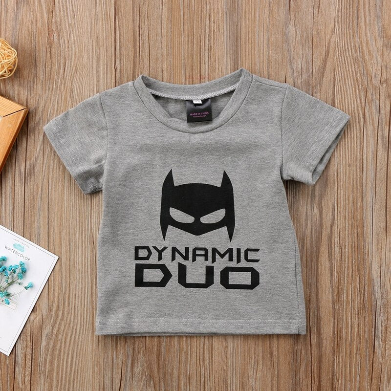 New Style Toddler Infant Batman T-shirt  Top Short Sleeve Cotton T-shirt Baby Boy Summer Children Clothing - ebowsos