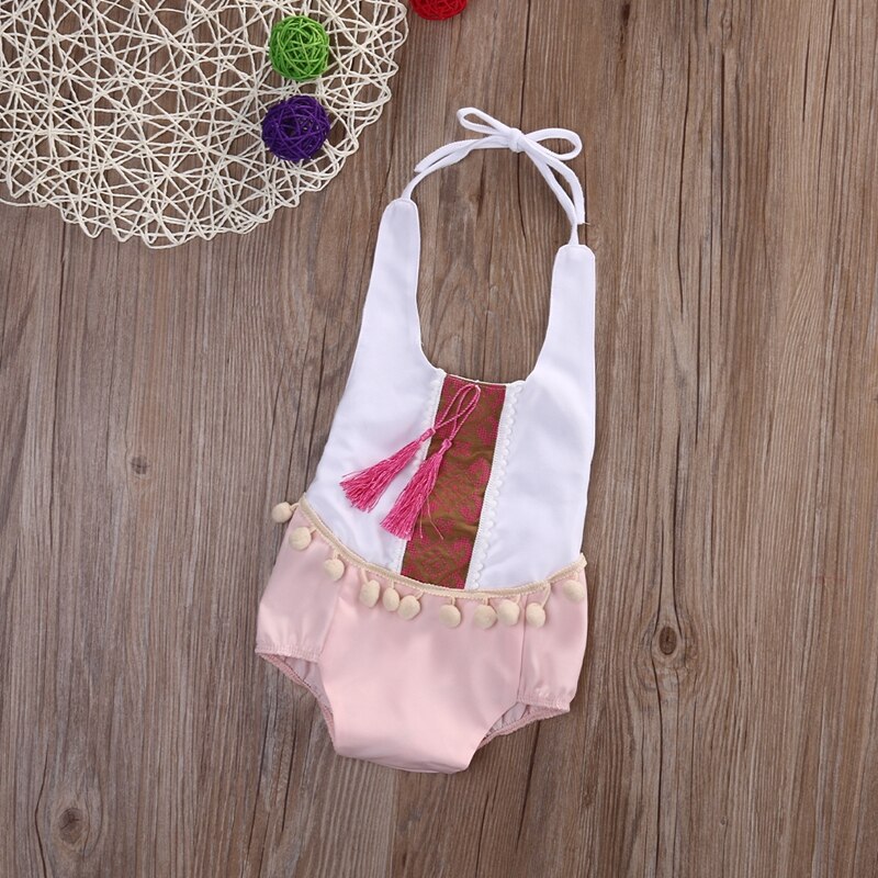 New Summer Baby Girl Clothes Bodysuit Clothes Baby Girls Outfits Chiffon Bodysuit Jumpsuit - ebowsos