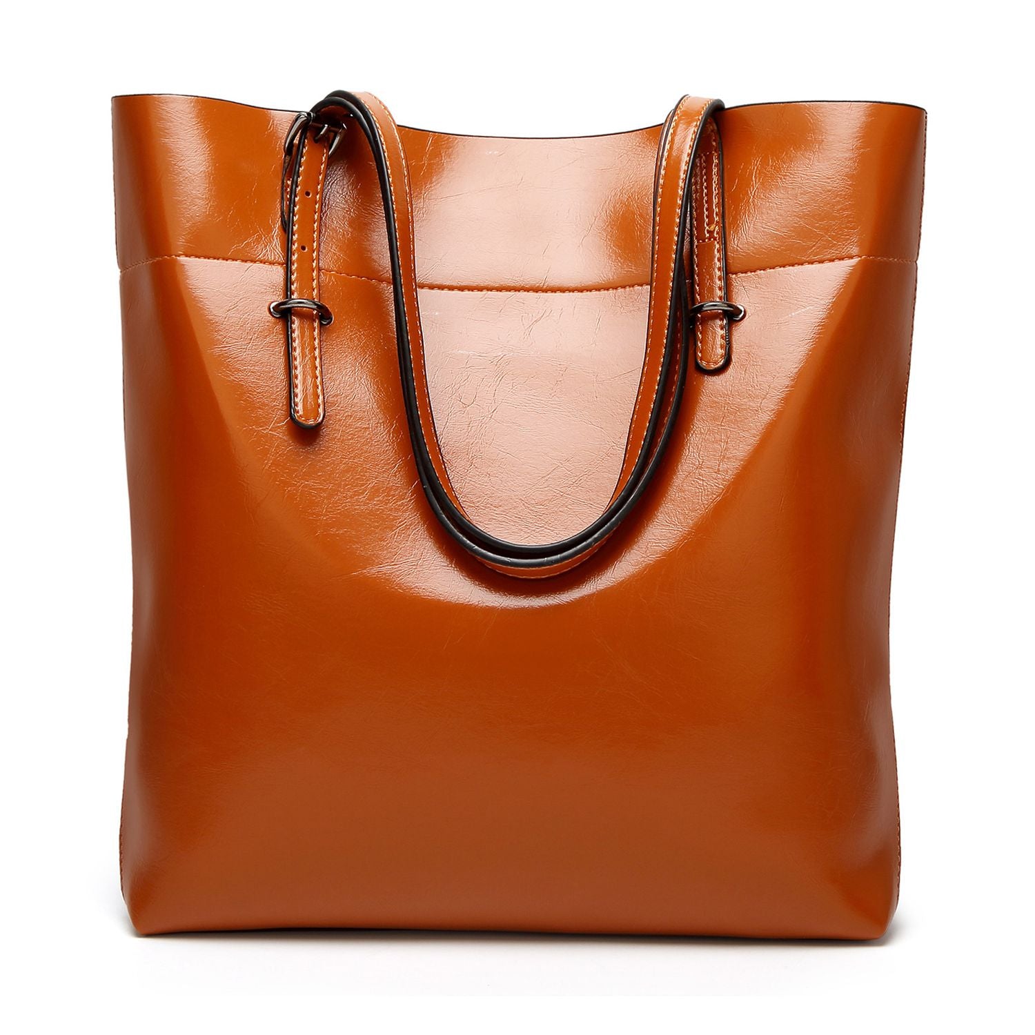 New Women's Soft Leather Work Tote Shoulder Bag - ebowsos