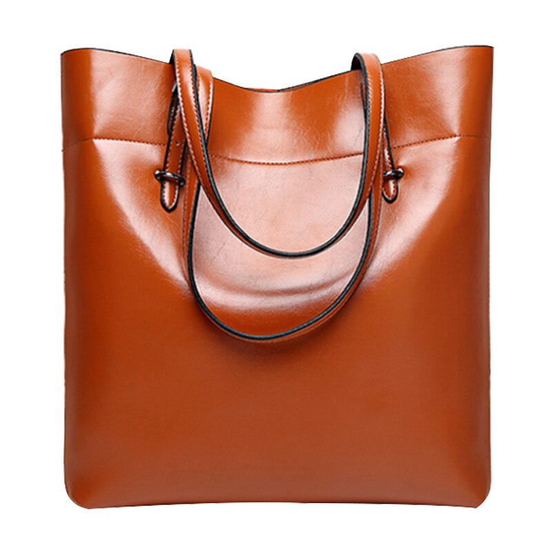 New Women's Soft Leather Work Tote Shoulder Bag - ebowsos