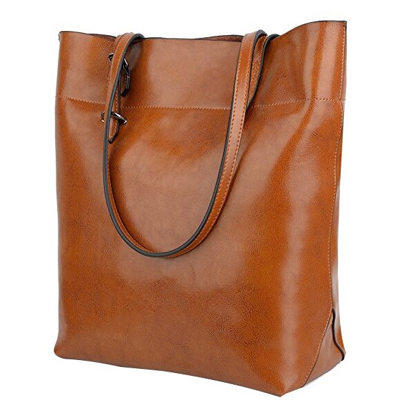 New Women's Soft Leather Work Tote Shoulder Bag - ebowsos