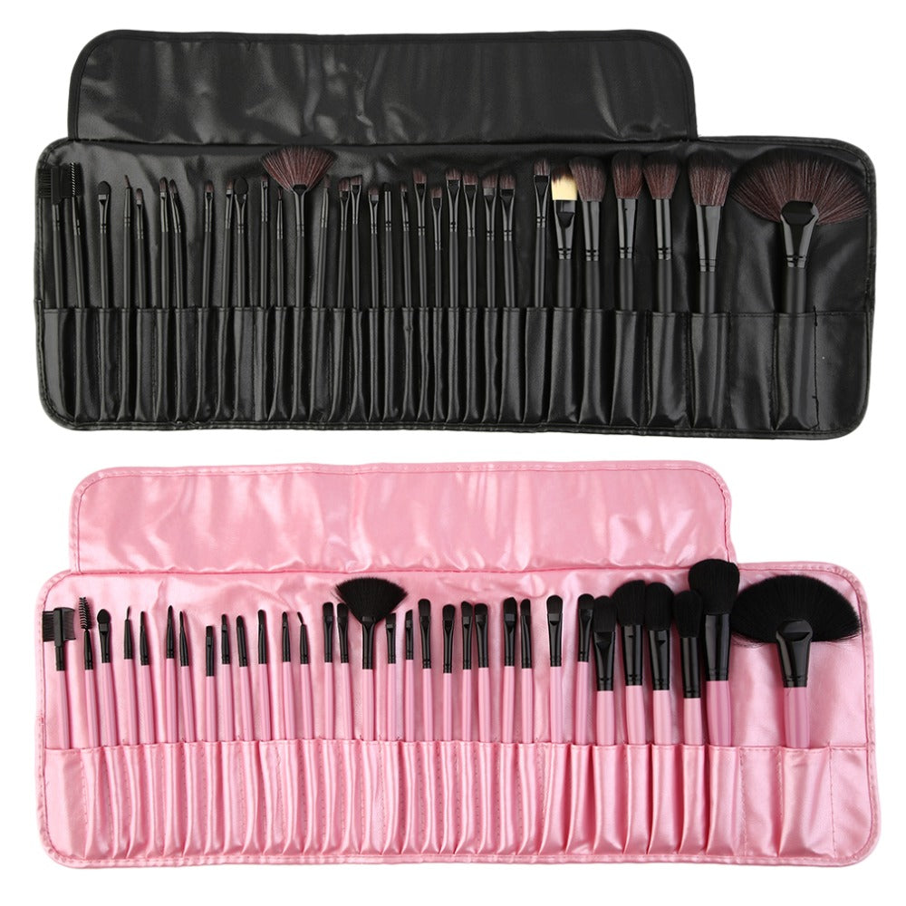 New set of 32 Professional pieces brushes pack complete make-up brushes Suitable for professional use or casual personal use - ebowsos