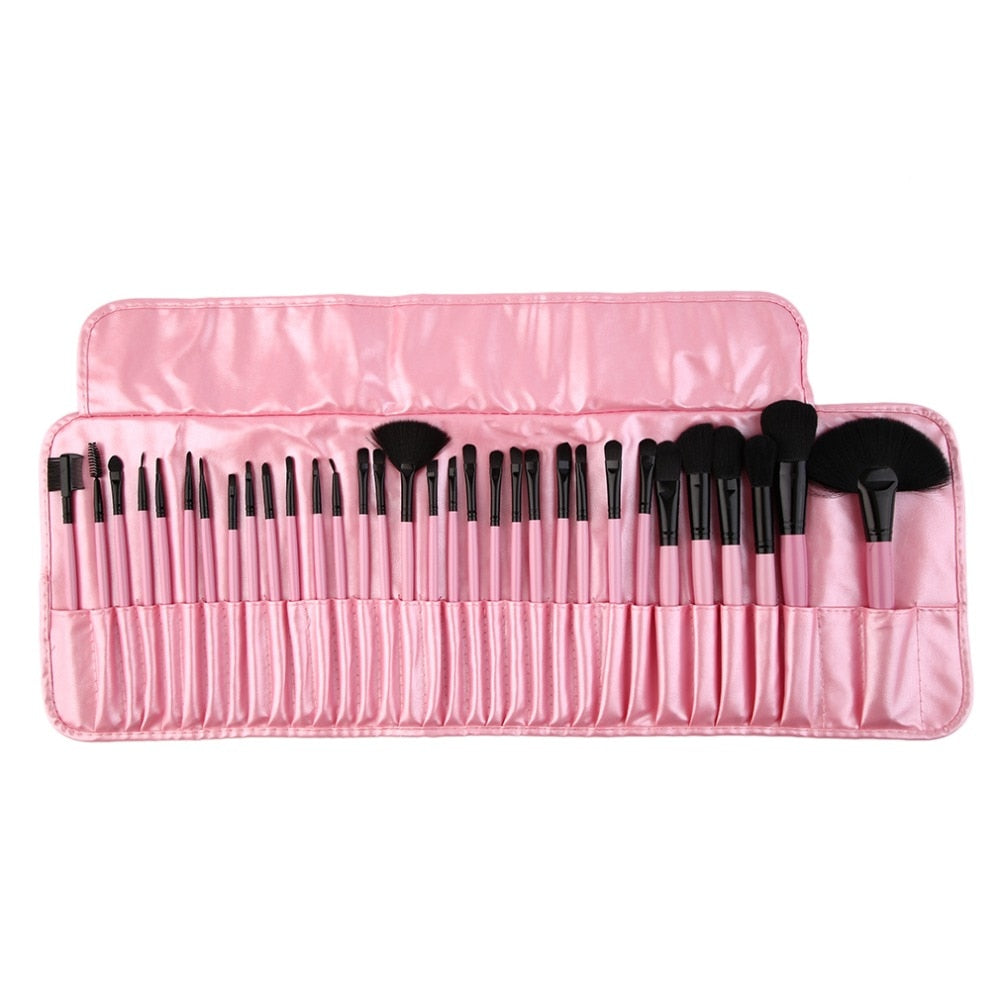 New set of 32 Professional pieces brushes pack complete make-up brushes Suitable for professional use or casual personal use - ebowsos
