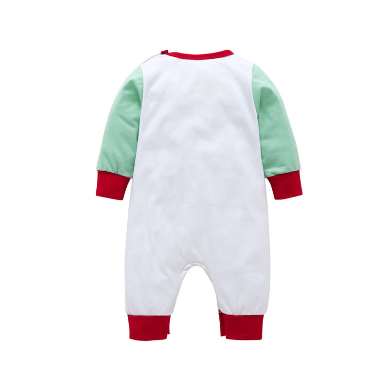 Newborn Baby New Christmas Long Sleeve Cotton Deer Romper Jumpsuit Cute Xmas Autumn Clothes 0-24 Months - ebowsos