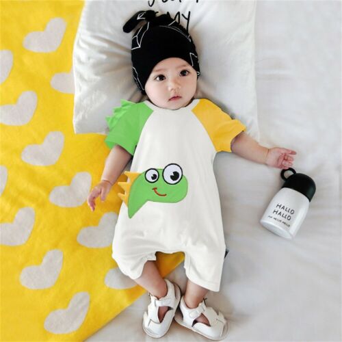 Newborn Baby Boy Girl Cotton Clothes Romper Cartton Jumpsuit Clothes - ebowsos