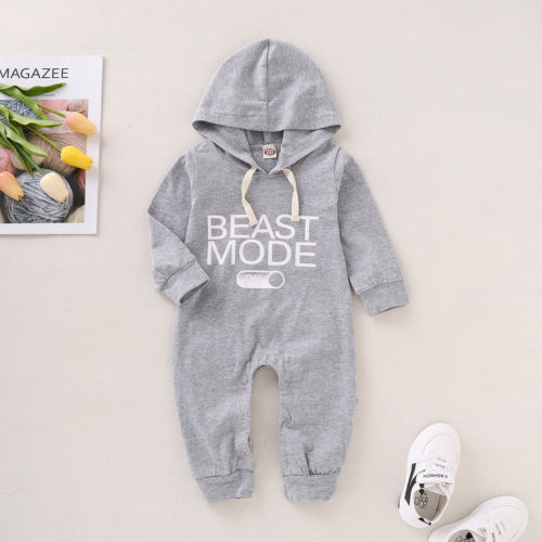 Newborn Baby Boy Girl Kid Cotton Romper Long Sleeve Jumpsuit Playsuit Outfit Clothes - ebowsos