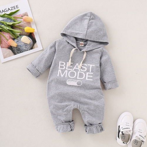 Newborn Baby Boy Girl Kid Cotton Romper Long Sleeve Jumpsuit Playsuit Outfit Clothes - ebowsos