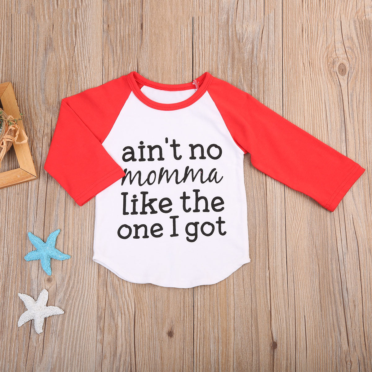 Newborn Baby Boy Lettering Long Sleeve T-shirt Tops Blouse Cotton Clothes Outfit - ebowsos