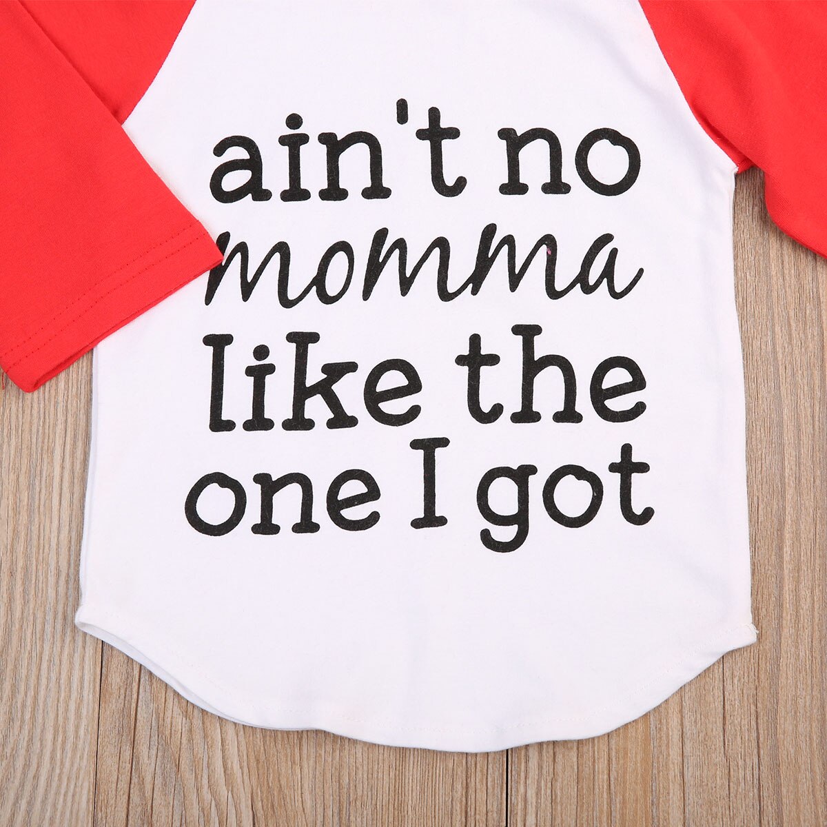 Newborn Baby Boy Lettering Long Sleeve T-shirt Tops Blouse Cotton Clothes Outfit - ebowsos