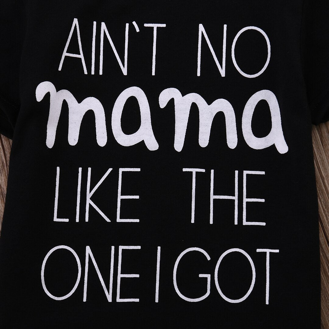 Newborn Baby Boys Girl Sweatshirt T-shirt Casual Clothes MAMA Tops Outfits 0-24M - ebowsos