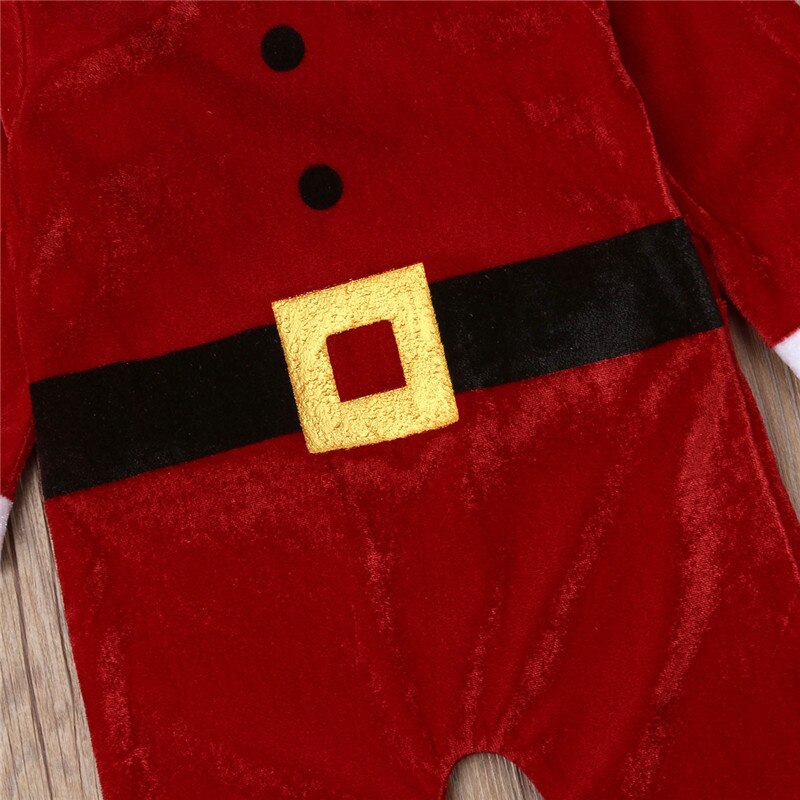 Newborn Baby Girl Boy Autumn Long Sleeve Romper Jumpsuit Christmas KIDS Outfits Clothes - ebowsos