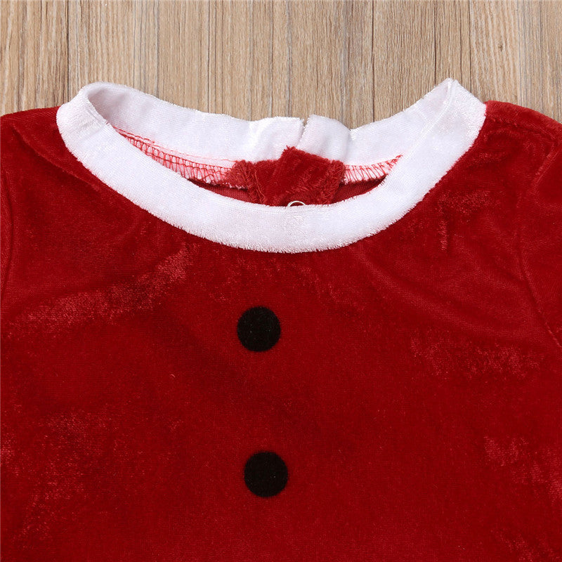 Newborn Baby Girl Boy Autumn Long Sleeve Romper Jumpsuit Christmas KIDS Outfits Clothes - ebowsos