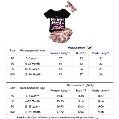 Newborn Baby Girl Clothes Ste Letter Print Top Romper Tutu Ruffle Pants 3Pcs - ebowsos