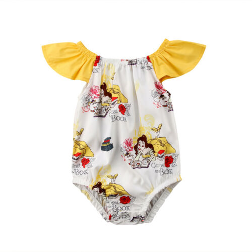 Newborn Baby Girl Floral Romper Jumpsuit Clothes Outfit Summer - ebowsos