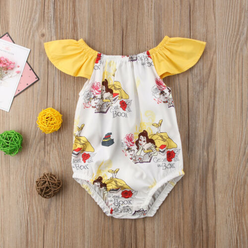 Newborn Baby Girl Floral Romper Jumpsuit Clothes Outfit Summer - ebowsos