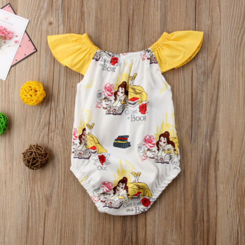 Newborn Baby Girl Floral Romper Jumpsuit Clothes Outfit Summer - ebowsos