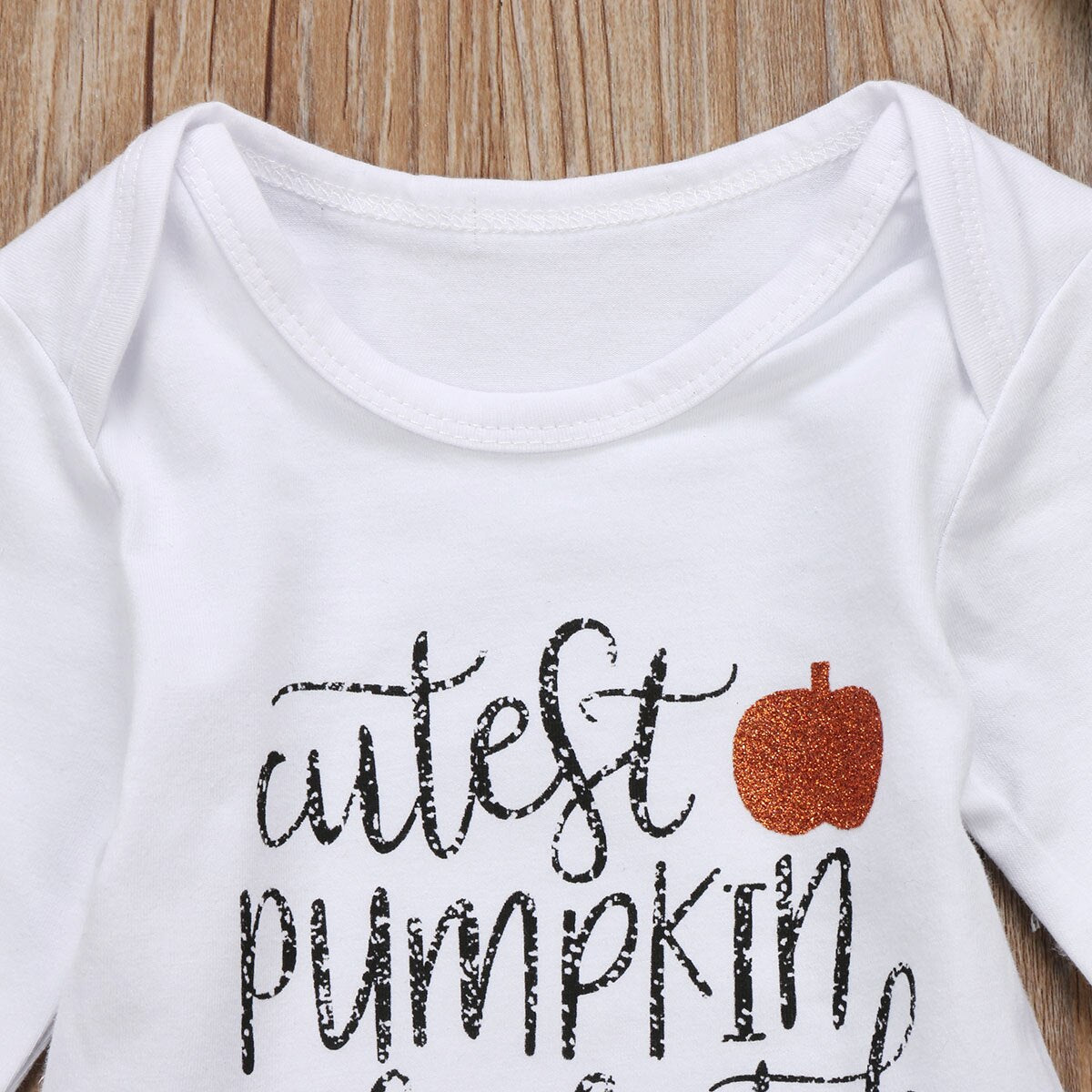 Newborn Baby Girl Long Sleeve Pumpkin Romper+Tutu+Leg Warmer 4Pcs Outfit Clothes set - ebowsos