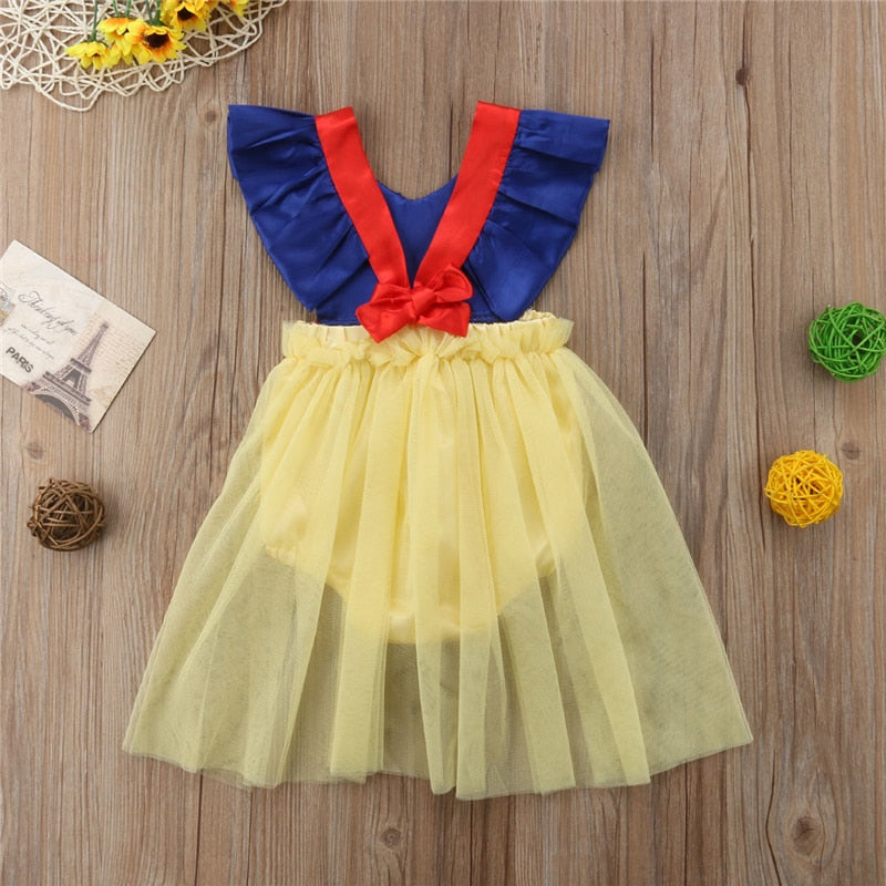 Newborn Baby Girl Princess Tulle Sequin Dress Sleeveless Jumpsuit Sunsuit Party Cute Clothes 0 to 24M - ebowsos