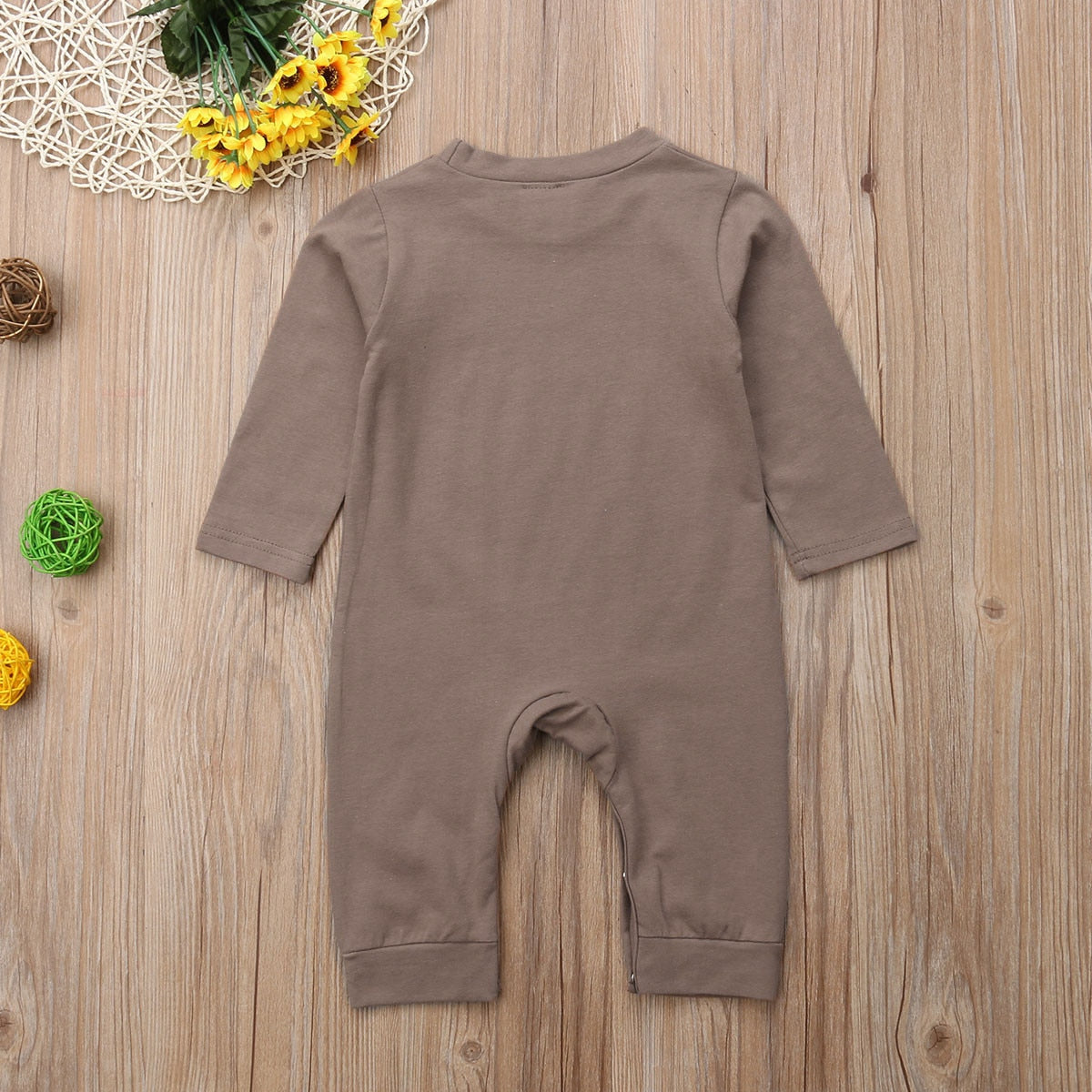 Newborn Baby Girls Boys Infant Playsuit Romper Jumpsuit Outfits Autumn Kids Clothes - ebowsos