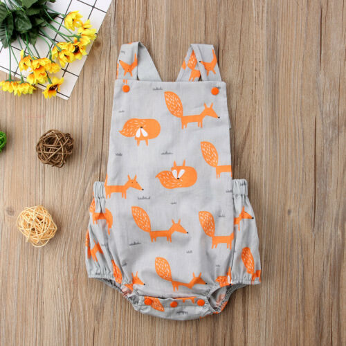 Newborn Baby Girls Cute Romper Backless Jumpsuit Sunsuit Outfit Clothes Baby Clothing - ebowsos