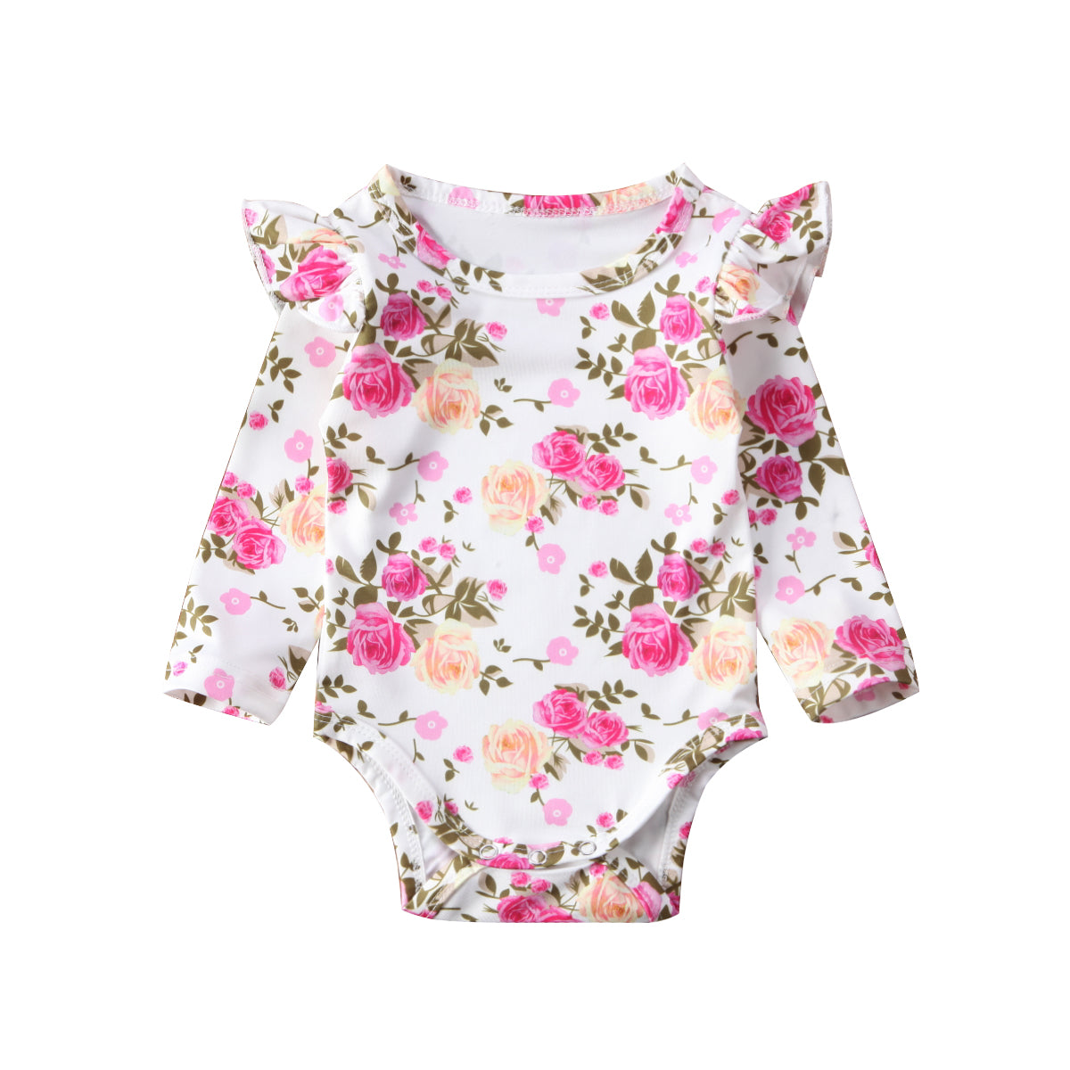 Newborn Baby Girls Floral  Outfits Kids Bodysuit Playsuit Clothes Sunsuit - ebowsos