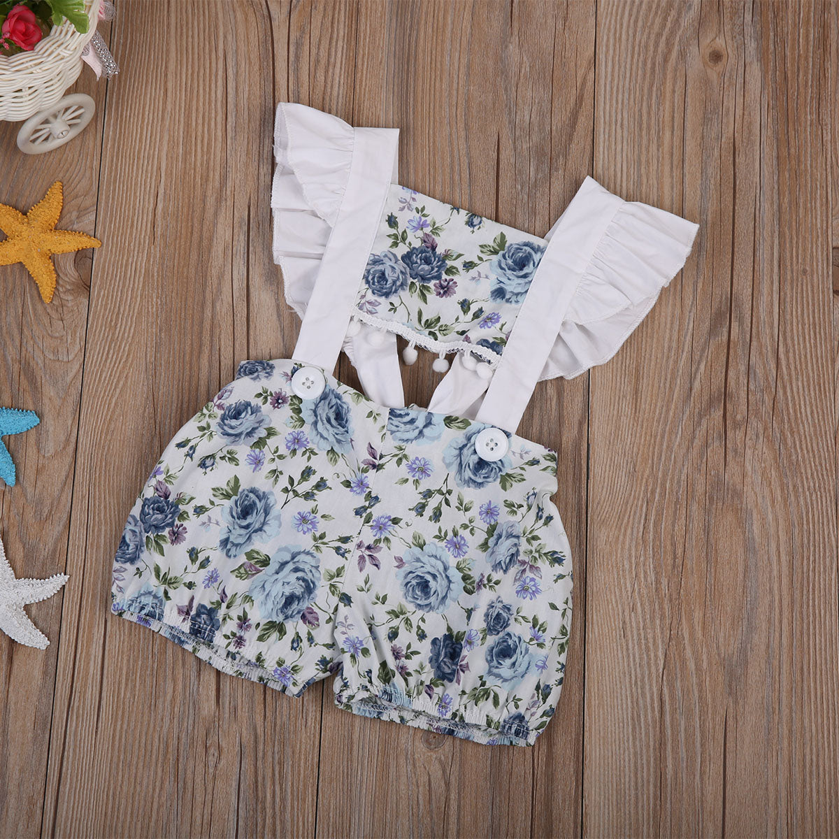 Newborn Baby Girls Floral Romper  Jumpsuit Outfits Sunsuit Clothes 0-24M - ebowsos