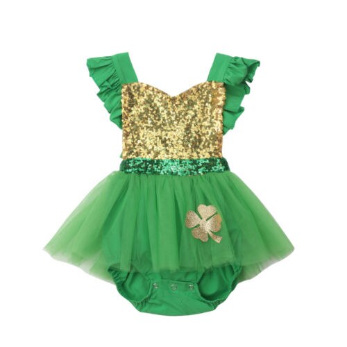 Newborn Baby Girls Romper Tulle Sleeveless Jumpsuit Sunsuit Clothes Outfits 0-24M - ebowsos