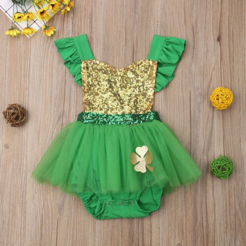 Newborn Baby Girls Romper Tulle Sleeveless Jumpsuit Sunsuit Clothes Outfits 0-24M - ebowsos