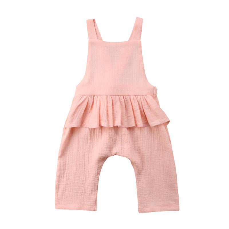 Newborn Baby Girls Summer Ruffle Romper Jumpsuit Playsuit Clothes Outfit 0-3Y - ebowsos