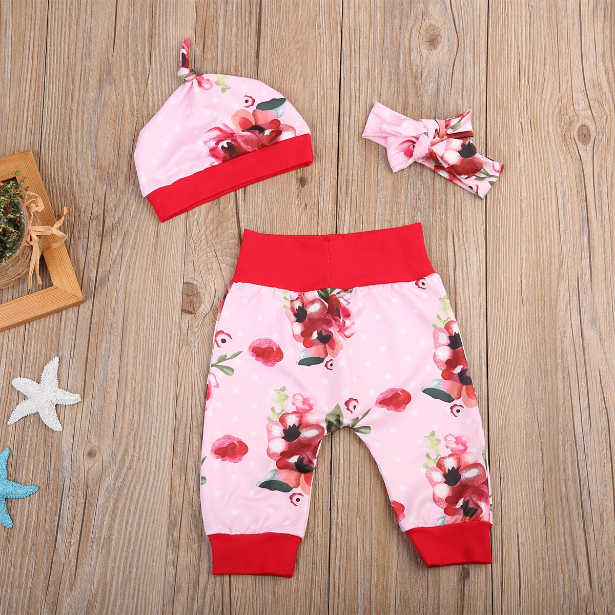 Newborn Baby Girls Worth the Wait Tops Romper Pants Floral Coming Home Outfits set - ebowsos